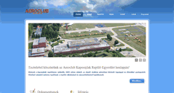 Desktop Screenshot of aeroclub-kaposujlak.hu